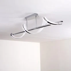 Hofstein Vora Deckenleuchte LED Chrom, 1-flammig -Bürolampen Verkäufe vora deckenleuchte h3090114 9