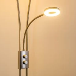 Hofstein Watino Deckenfluter LED Nickel-Matt, 3-flammig -Bürolampen Verkäufe watino deckenfluter h000458 11