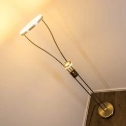 Hofstein Watino Deckenfluter LED Nickel-Matt, 3-flammig -Bürolampen Verkäufe watino deckenfluter h000458 13