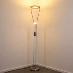 Hofstein Watino Deckenfluter LED Nickel-Matt, 3-flammig -Bürolampen Verkäufe watino deckenfluter h000458 26