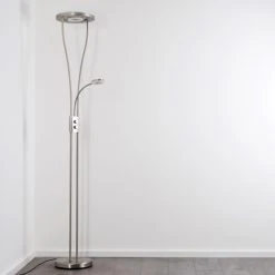 Hofstein Watino Deckenfluter LED Nickel-Matt, 3-flammig -Bürolampen Verkäufe watino deckenfluter h000458 34