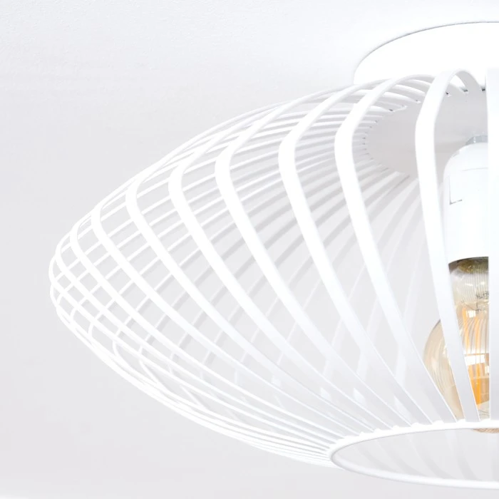 Hofstein Wemude Deckenleuchte Weiß, 1-flammig 6 Hofstein Wemude Deckenleuchte Weiß, 1-flammig – Bild 6