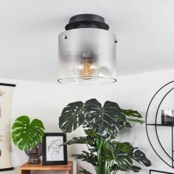 Hofstein Wichita Deckenleuchte Schwarz, Rauchfarben, 1-flammig -Bürolampen Verkäufe wichita deckenleuchte h3368374 10