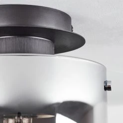 Hofstein Wichita Deckenleuchte Schwarz, Rauchfarben, 1-flammig -Bürolampen Verkäufe wichita deckenleuchte h3368374 2