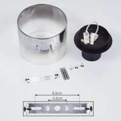 Hofstein Wichita Deckenleuchte Schwarz, Rauchfarben, 1-flammig -Bürolampen Verkäufe wichita deckenleuchte h3368374 4