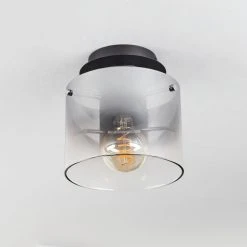 Hofstein Wichita Deckenleuchte Schwarz, Rauchfarben, 1-flammig -Bürolampen Verkäufe wichita deckenleuchte h3368374 7