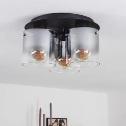 Hofstein Wichita Deckenleuchte Schwarz, Rauchfarben, 3-flammig -Bürolampen Verkäufe wichita deckenleuchte h3368398 9