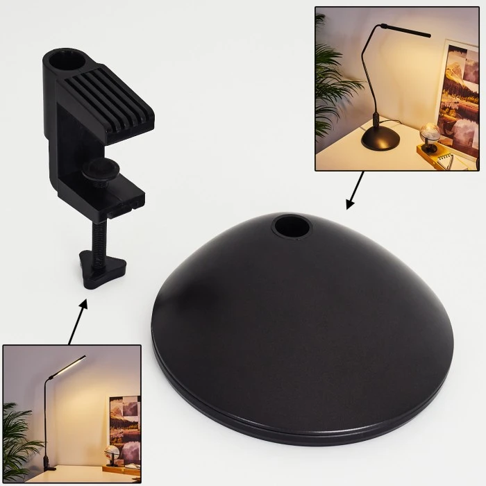 Hofstein Winnipeg Klemmleuchte LED Schwarz, 1-flammig 8 Hofstein Winnipeg Klemmleuchte LED Schwarz, 1-flammig – Bild 8