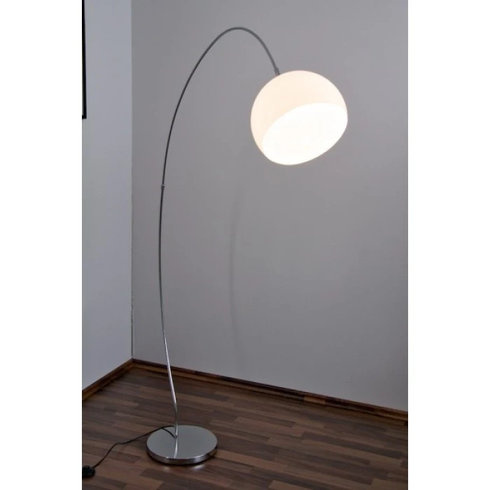 Wofi Leuchten Wofi SANDER Bogenleuchte Chrom, Weiß, 1-flammig 5 Wofi Leuchten Wofi SANDER Bogenleuchte Chrom, Weiß, 1-flammig – Bild 5