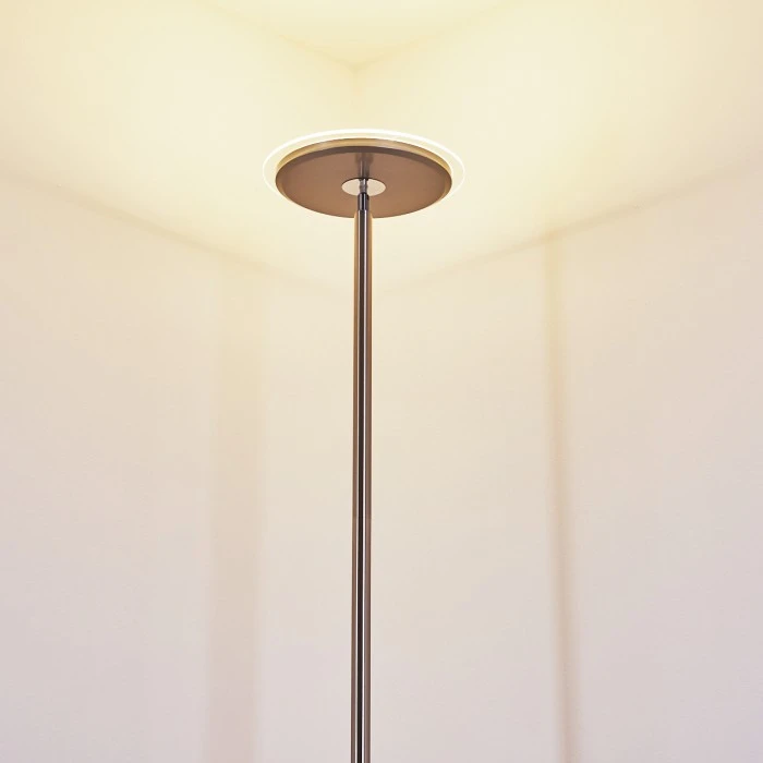 Hofstein Wonsbek Deckenfluter LED Nickel-Matt, 1-flammig 21 Hofstein Wonsbek Deckenfluter LED Nickel-Matt, 1-flammig – Bild 21