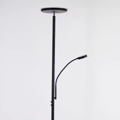 Hofstein Wonsbek Deckenfluter LED Schwarz, 2-flammig 19 Hofstein Wonsbek Deckenfluter LED Schwarz, 2-flammig -Bürolampen Verkäufe wonsbek deckenfluter h3426128 7