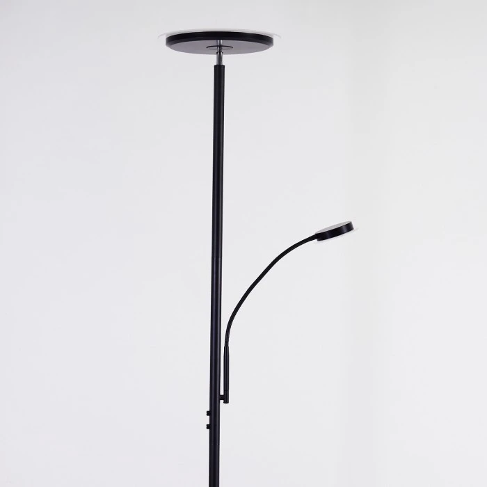 Hofstein Wonsbek Deckenfluter LED Schwarz, 2-flammig 8 Hofstein Wonsbek Deckenfluter LED Schwarz, 2-flammig – Bild 8