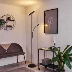 Hofstein Wonsbek Deckenfluter LED Schwarz, 2-flammig 20 Hofstein Wonsbek Deckenfluter LED Schwarz, 2-flammig -Bürolampen Verkäufe wonsbek deckenfluter h3426128 8