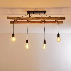 Hofstein Yaak Deckenleuchte Schwarz, Braun, 4-flammig 35 Hofstein Yaak Deckenleuchte Schwarz, Braun, 4-flammig -Bürolampen Verkäufe yaak deckenleuchte h3353219 15