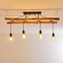 Hofstein Yaak Deckenleuchte Schwarz, Braun, 4-flammig 27 Hofstein Yaak Deckenleuchte Schwarz, Braun, 4-flammig -Bürolampen Verkäufe yaak deckenleuchte h3353219 7