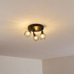 Hofstein Yalmhill Deckenleuchte Schwarz, 3-flammig -Bürolampen Verkäufe yalmhill deckenleuchte h3350867 10