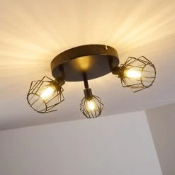 Hofstein Yalmhill Deckenleuchte Schwarz, 3-flammig -Bürolampen Verkäufe yalmhill deckenleuchte h3350867 4