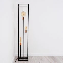 Hofstein Yuhigaoka Stehleuchte Schwarz, Kupferfarben, 3-flammig -Bürolampen Verkäufe yuhigaoka stehleuchte h3358238 7