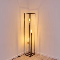 Hofstein Yuhigaoka Stehleuchte Schwarz, Kupferfarben, 3-flammig -Bürolampen Verkäufe yuhigaoka stehleuchte h3358238 8