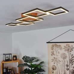 Hofstein Zocca Deckenleuchte LED Braun, Holz dunkel, 1-flammig 22 Hofstein Zocca Deckenleuchte LED Braun, Holz dunkel, 1-flammig -Bürolampen Verkäufe zocca deckenleuchte h3438596 10