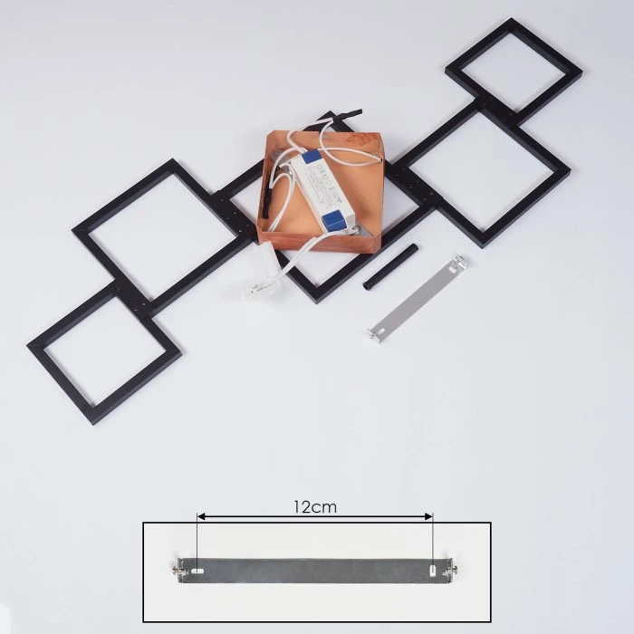 Hofstein Zocca Deckenleuchte LED Braun, Holz dunkel, 1-flammig 5 Hofstein Zocca Deckenleuchte LED Braun, Holz dunkel, 1-flammig – Bild 5