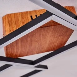 Hofstein Zocca Deckenleuchte LED Braun, Holz dunkel, 1-flammig 17 Hofstein Zocca Deckenleuchte LED Braun, Holz dunkel, 1-flammig -Bürolampen Verkäufe zocca deckenleuchte h3438596 5