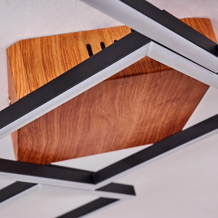 Hofstein Zocca Deckenleuchte LED Braun, Holz dunkel, 1-flammig 6 Hofstein Zocca Deckenleuchte LED Braun, Holz dunkel, 1-flammig – Bild 6