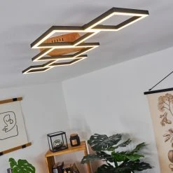 Hofstein Zocca Deckenleuchte LED Braun, Holz dunkel, 1-flammig 20 Hofstein Zocca Deckenleuchte LED Braun, Holz dunkel, 1-flammig -Bürolampen Verkäufe zocca deckenleuchte h3438596 8