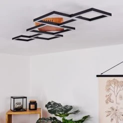 Hofstein Zocca Deckenleuchte LED Braun, Holz dunkel, 1-flammig 21 Hofstein Zocca Deckenleuchte LED Braun, Holz dunkel, 1-flammig -Bürolampen Verkäufe zocca deckenleuchte h3438596 9