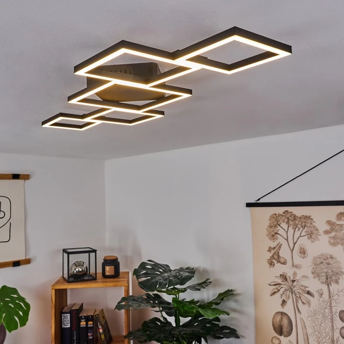 Hofstein Zocca Deckenleuchte LED Schwarz, 1-flammig 1 Hofstein Zocca Deckenleuchte LED Schwarz, 1-flammig