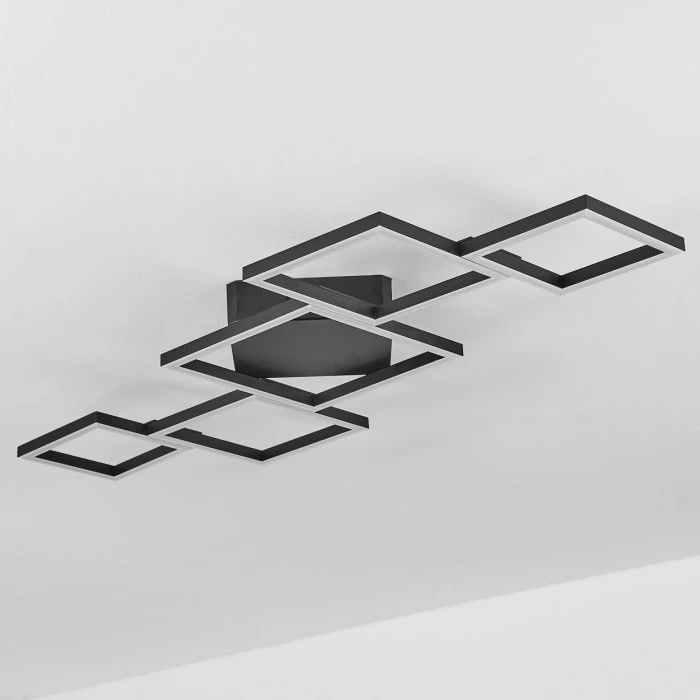 Hofstein Zocca Deckenleuchte LED Schwarz, 1-flammig 8 Hofstein Zocca Deckenleuchte LED Schwarz, 1-flammig – Bild 8