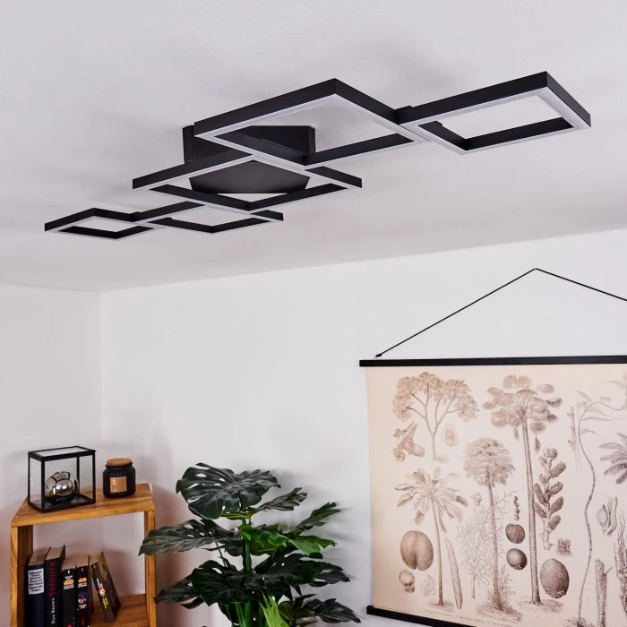 Hofstein Zocca Deckenleuchte LED Schwarz, 1-flammig 10 Hofstein Zocca Deckenleuchte LED Schwarz, 1-flammig – Bild 10