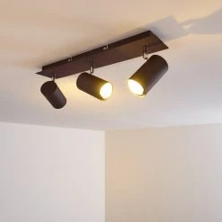 Hofstein Zuoz Deckenleuchte Chrom, Rostfarben, 3-flammig -Bürolampen Verkäufe zuoz deckenleuchte h3341391 do1 12