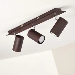 Hofstein Zuoz Deckenleuchte Chrom, Rostfarben, 3-flammig -Bürolampen Verkäufe zuoz deckenleuchte h3341391 do1 14