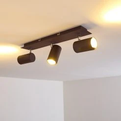 Hofstein Zuoz Deckenleuchte Chrom, Rostfarben, 3-flammig -Bürolampen Verkäufe zuoz deckenleuchte h3341391 do1 6