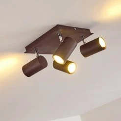 Hofstein Zuoz Deckenleuchte Chrom, Rostfarben, 4-flammig 34 Hofstein Zuoz Deckenleuchte Chrom, Rostfarben, 4-flammig -Bürolampen Verkäufe zuoz deckenleuchte h3341438 do1 11