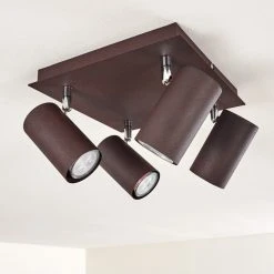 Hofstein Zuoz Deckenleuchte Chrom, Rostfarben, 4-flammig 28 Hofstein Zuoz Deckenleuchte Chrom, Rostfarben, 4-flammig -Bürolampen Verkäufe zuoz deckenleuchte h3341438 do1 5