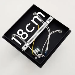 Hofstein Zuoz Deckenleuchte Chrom, Schwarz, 4-flammig -Bürolampen Verkäufe zuoz deckenleuchte h3341452 do1 18