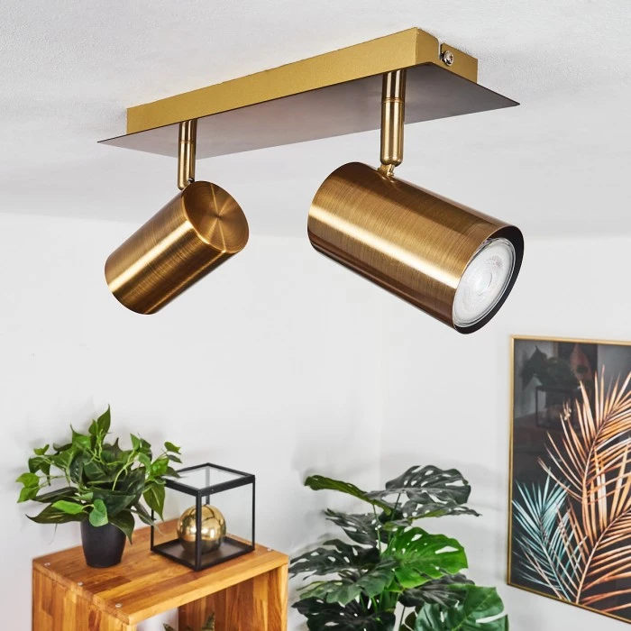 Hofstein Zuoz Deckenleuchte Altmessing, 2-flammig 10 Hofstein Zuoz Deckenleuchte Altmessing, 2-flammig – Bild 10