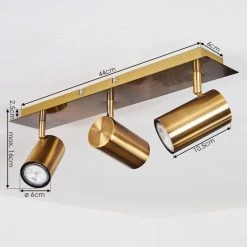 Hofstein Zuoz Deckenleuchte Altmessing, 3-flammig -Bürolampen Verkäufe zuoz deckenleuchte h3434703 3