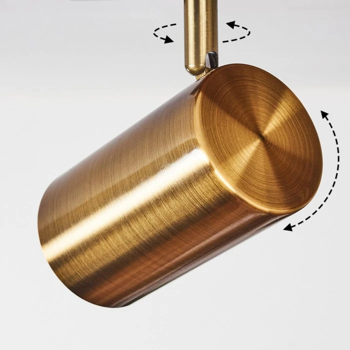 Hofstein Zuoz Deckenleuchte Altmessing, 4-flammig 6 Hofstein Zuoz Deckenleuchte Altmessing, 4-flammig – Bild 6