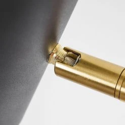 Hofstein Zuoz Stehleuchte Messing, Schwarz, 1-flammig -Bürolampen Verkäufe zuoz stehleuchte h3415337 5