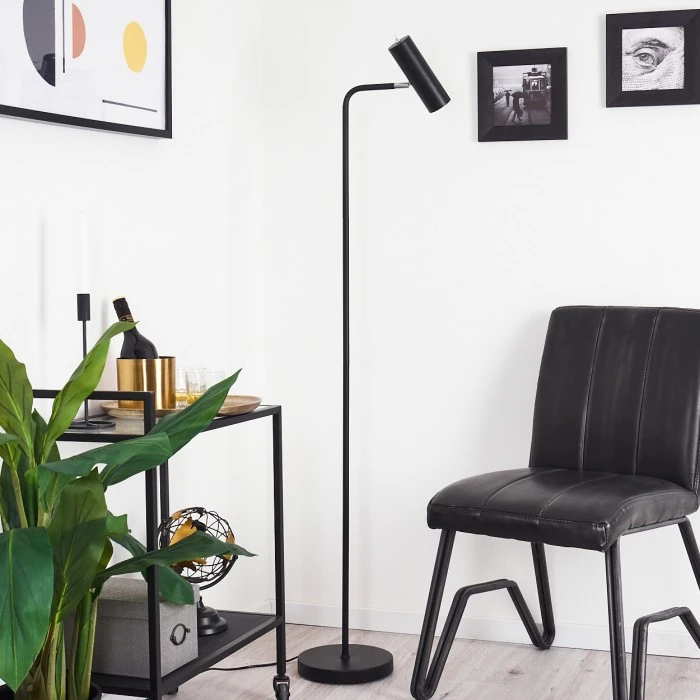 Hofstein Zuoz Stehleuchte Chrom, Schwarz, 1-flammig 10 Hofstein Zuoz Stehleuchte Chrom, Schwarz, 1-flammig – Bild 10